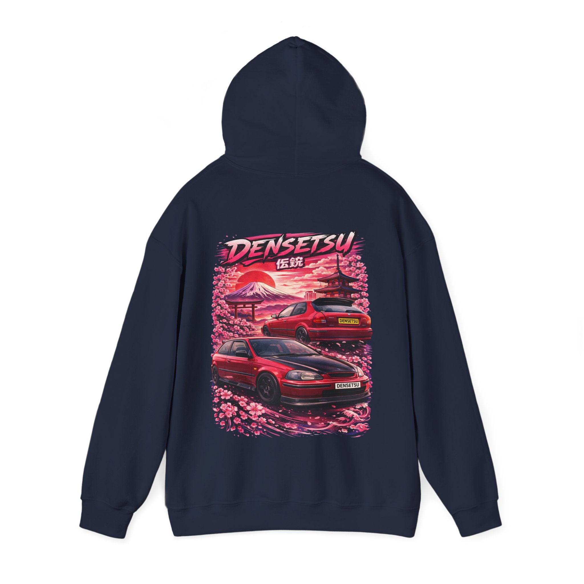 Honda Civic EK Burgundy Hoodie - Custom Collection 010
